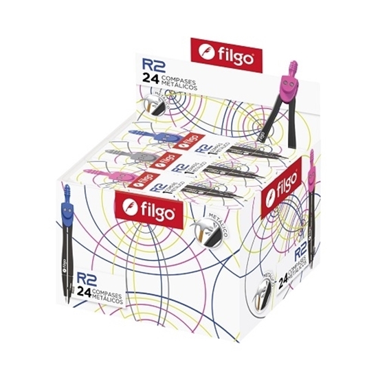 Imagen de Filgo compas metalico c/mina r2 - caja 24