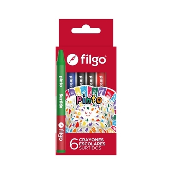 Imagen de Crayola Filgo de cera- estuche 6 finas **