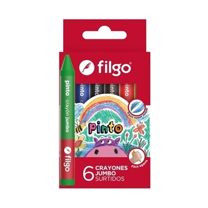 Imagen de crayola Filgo de cera  - estuche 6 jumbo