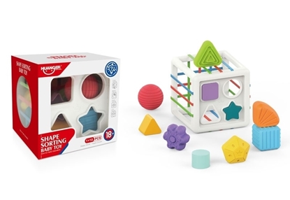 Imagen de A.Primera infancia cubo encastre piezas silicona          /48