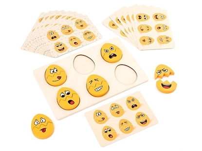 Imagen de Juego de madera  reto de emocones             /120