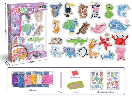 Imagen de A.Diamond painting coleccion animales surtidos                 /240