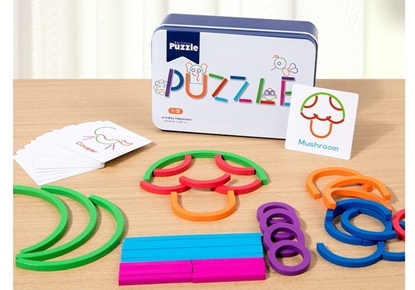 Imagen de A.Puzzle madera con tarjetas                 /96