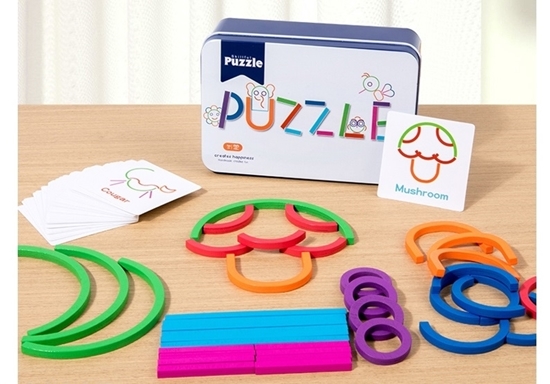 Imagen de A.Puzzle madera con tarjetas                 /96