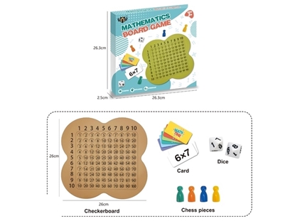 Imagen de A.Juego matematicas tablero tablas + fichas         /52