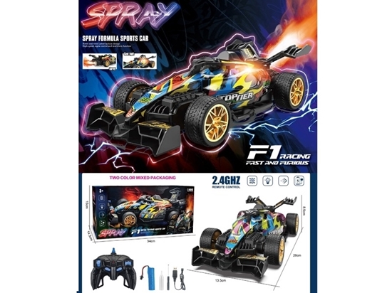 Imagen de A.Auto formula 1 inalambrico  lanza humo           /36