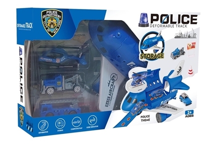 Imagen de A.Set completo avion+ pista+ vehiculos policia           /48