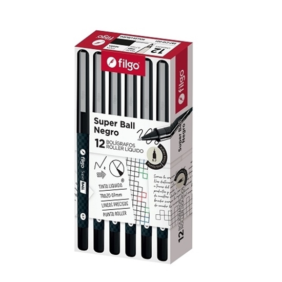 Imagen de Filgo roller líquido super ball 0.7 - caja x 12 negro