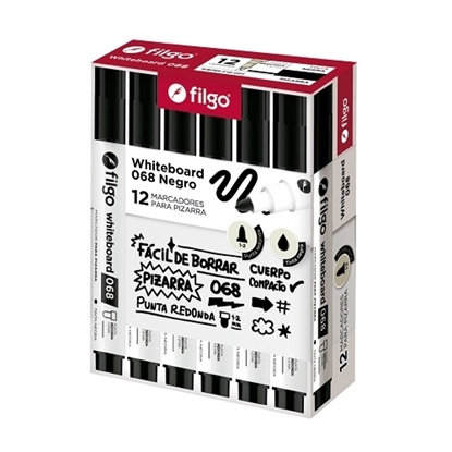 Imagen de Filgo marcador pizarra 068 redonda - caja x 12