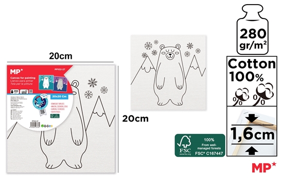 Imagen de Bastidor con diseño para colorear 20 x 20cm main paper