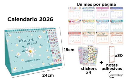 Imagen de Calendario sobremesa premium main paper 2026