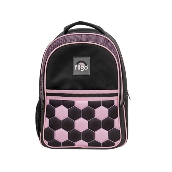 Imagen de Filgo mochila starpak 18¨ - futbol rosa-negro