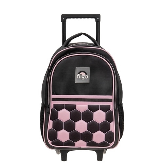 Imagen de Mochila Filgo starpak 18¨ carrito - futbol rosa-negro