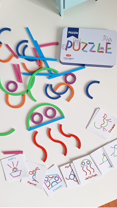 Imagen de Puzzle madera con tarjetas                 /96