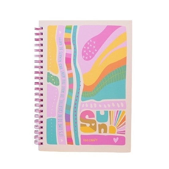 Imagen de Cuadernola ibi craft tapa dura a4 96 hojas diseño "sun"