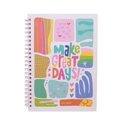 Imagen de Cuadernola ibi craft tapa dura a4 96 hojas diseño "make great days"