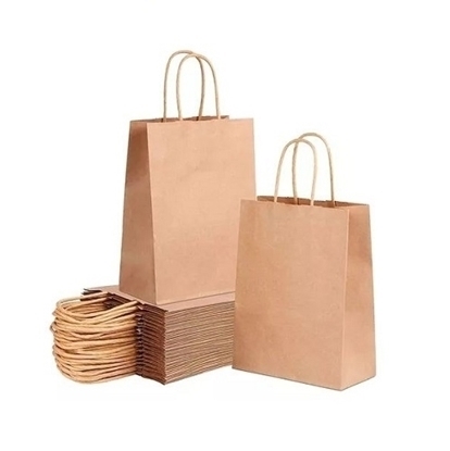 Imagen de Bolsa de papel kraft 26 x 12 x 33cm ilustra