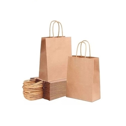 Imagen de Bolsa de papel kraft 22 x 11 x 27cm ilustra