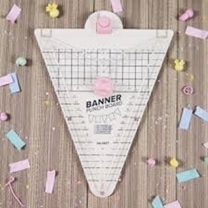Imagen de Tablero cortador ibi craft de banderines tres estilos