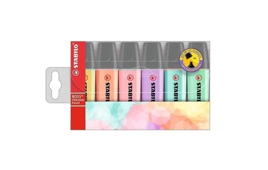 Imagen de Marcador Fluo stabilo boss pastel x6