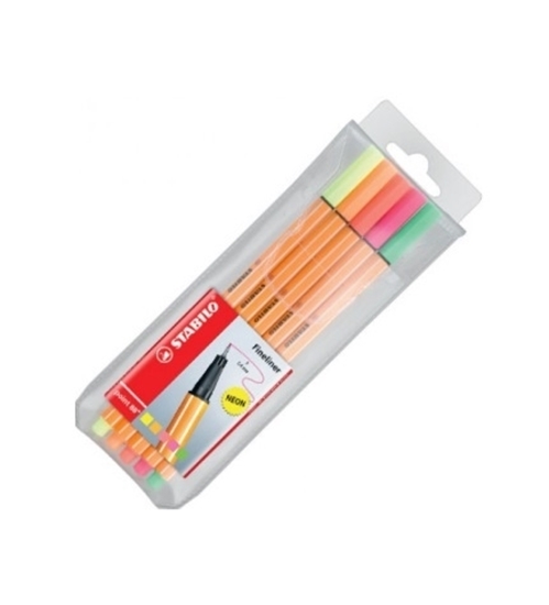 Imagen de Marcador stabilo point 88 fluo 6 unidades