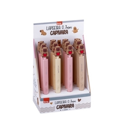 Imagen de Brw portamina  0.7mm plastico capivara- display 12 un