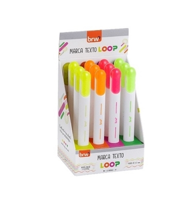 Imagen de Brw resaltador doble punta loop- display 12 unidades