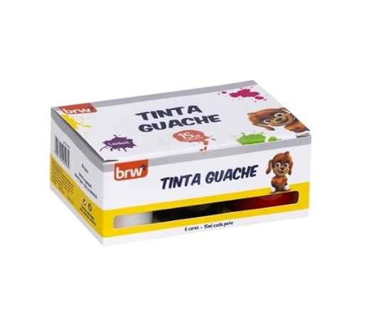 Imagen de Brw tempera 15ml 6 colores basicos-caja 6 unidades surtida