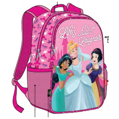 Imagen de Mochila carro premium princesas 35 cm