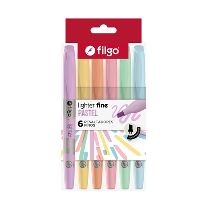 Imagen de Filgo resaltador lighter fine - estuche 6 pastel