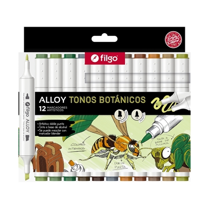 Imagen de Marcador Filgo artistico alloy tonos botanicos