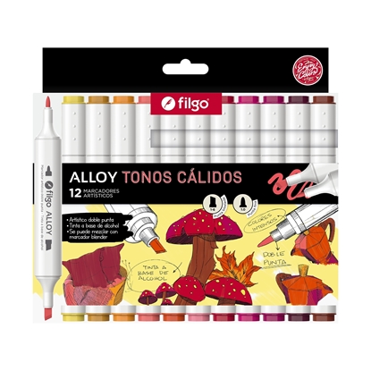 Imagen de Marcador Filgo artistico alloy tonos calidos