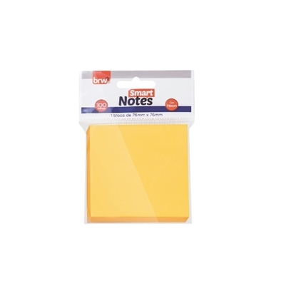 Imagen de notas autoadhesivas BRW 76x76 naranja neon