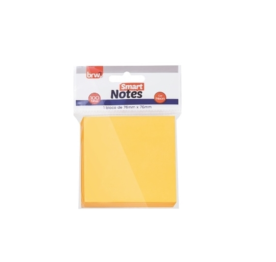 Imagen de notas autoadhesivas BRW 76x76 naranja neon