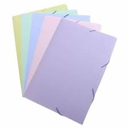 Imagen de Carpeta c/elastico a4 plastica pastel