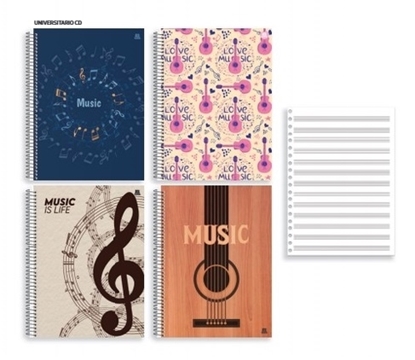 Imagen de Cuadernola de musica tapa dura 80 hojas animativa