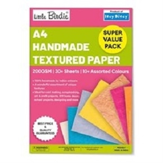 Imagen de Papel texturizado a4 little birdie 30 hojas 200 g