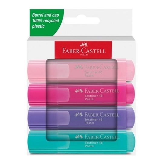 Imagen de Marcador Pastel faber estuche x4