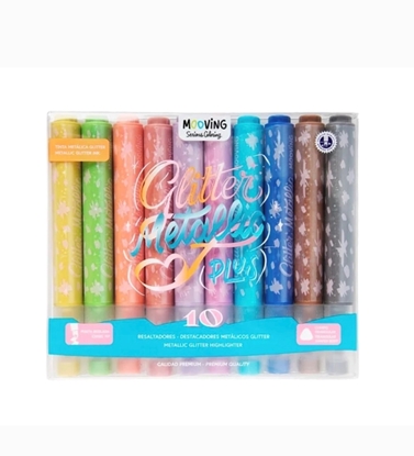 Imagen de Resaltadores mooving glitter metalicos 10 uni