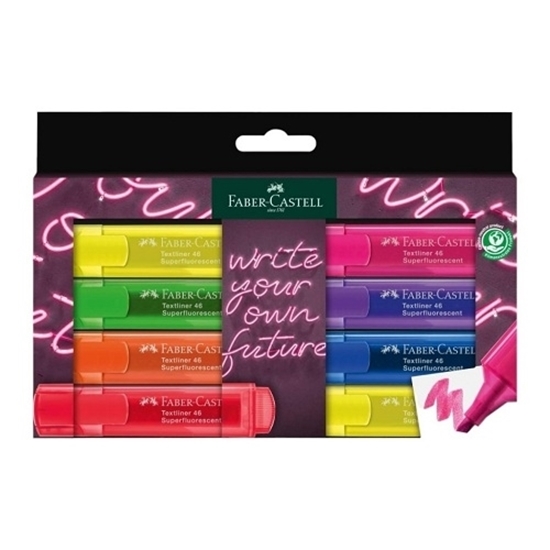 Imagen de Marcador fluo faber neon x 8
