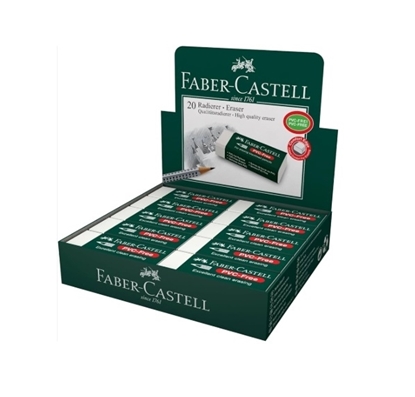 Imagen de Goma de borrar faber Castell plastica x20