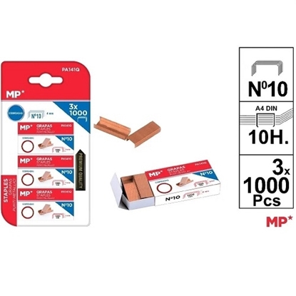 Imagen de Gancho n. 10 main paper blister 3 x 1000 cromados