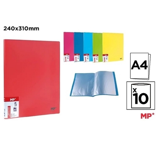 Imagen de Carpeta c/10 fundas a4 fluo main paper              /96