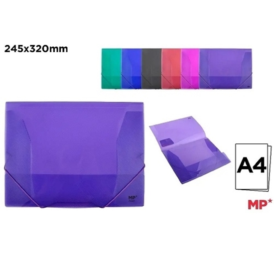 Imagen de Carpeta c/elastico a4 plastica main paper colores