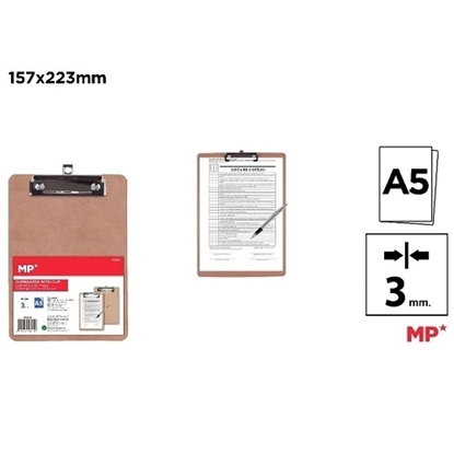 Imagen de Tabla con clip a5 madera main paper