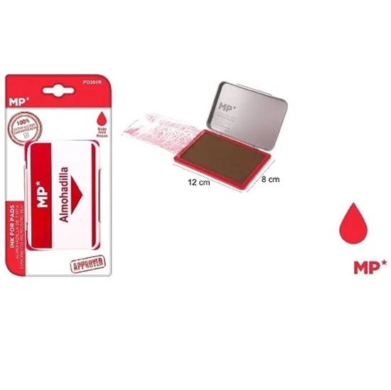 Imagen de Almohadilla main paper roja          /144