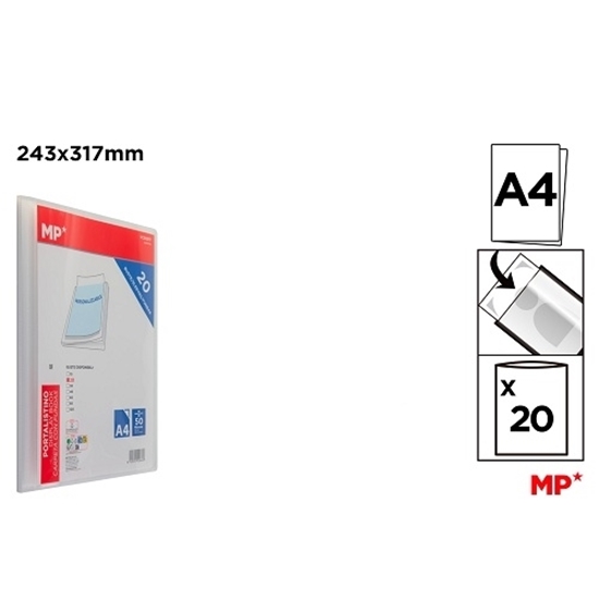 Imagen de Carpeta c/20 fundas a4 main paper