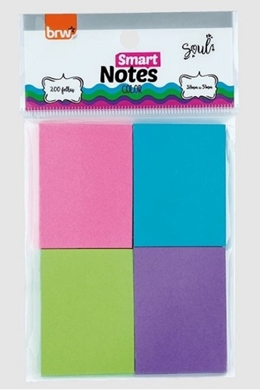 Imagen de Brw notas autoadhesivas 38x51mm - 50 hojas- 4 block