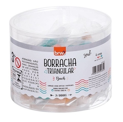 Imagen de Goma de borrar Brw triangular - pote 24 unidades