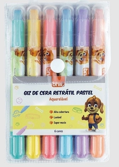 Imagen de Brw crayola retractil - color pastel  blister 6 un